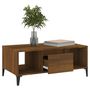 Voir la diapositive 4 : VIDAXL Table basse Chene marron 90x50x36,5 cm Bois d'ingenierie