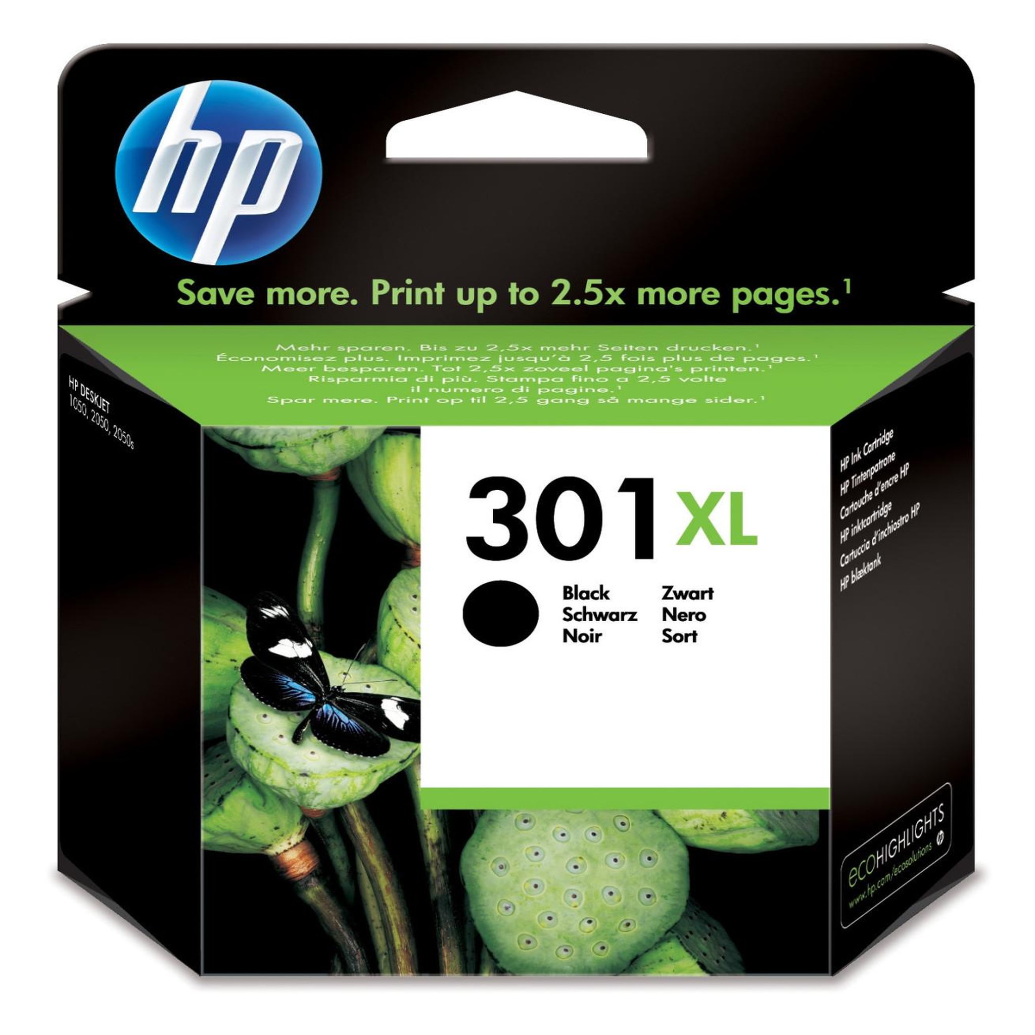 Voir la diapositive 1 : HP Hp 301xl cartouche d'encre noir grande capacité authentique