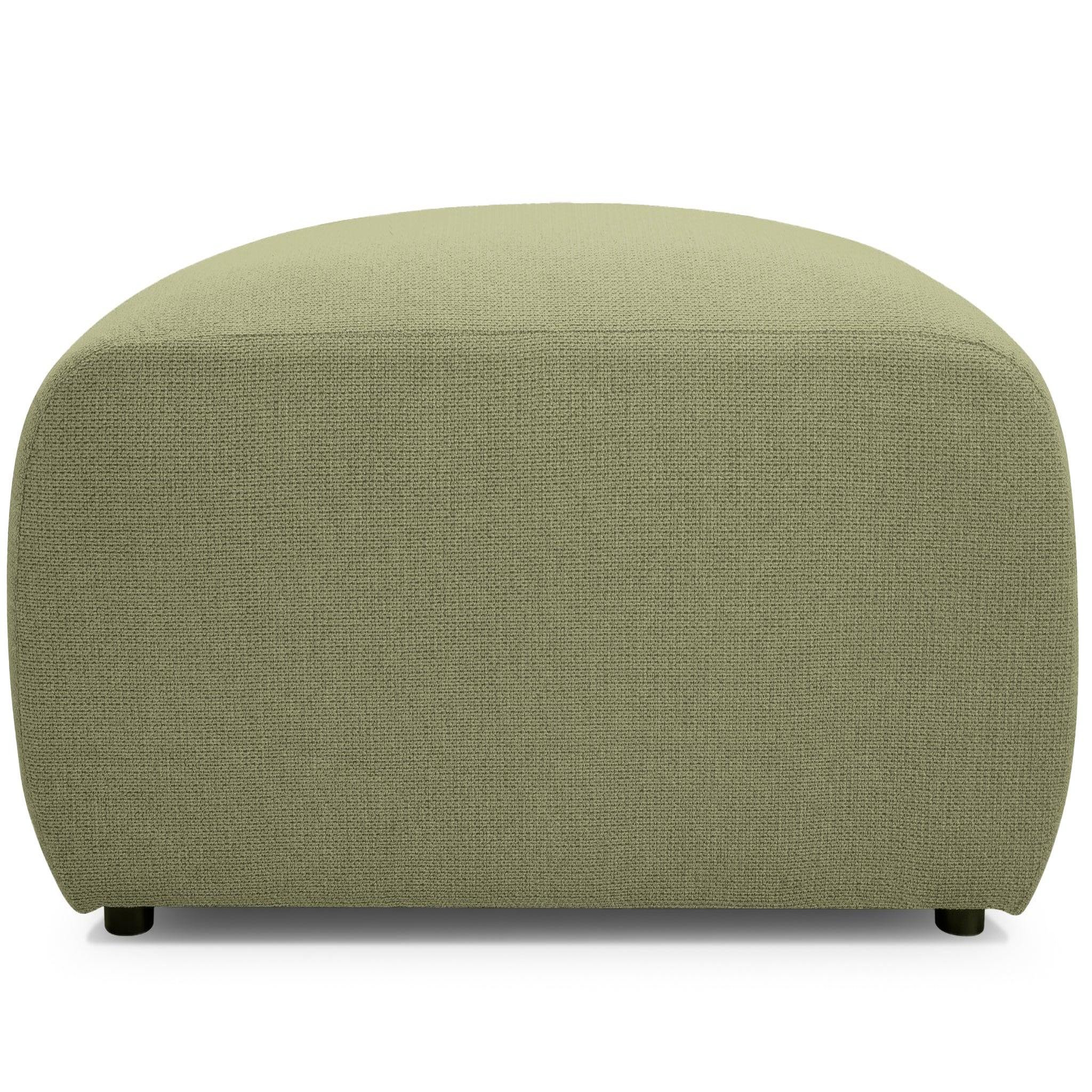 Voir la diapositive 1 : CASANOVA PARIS Sacha - pouf en tissu chiné 105x57x40