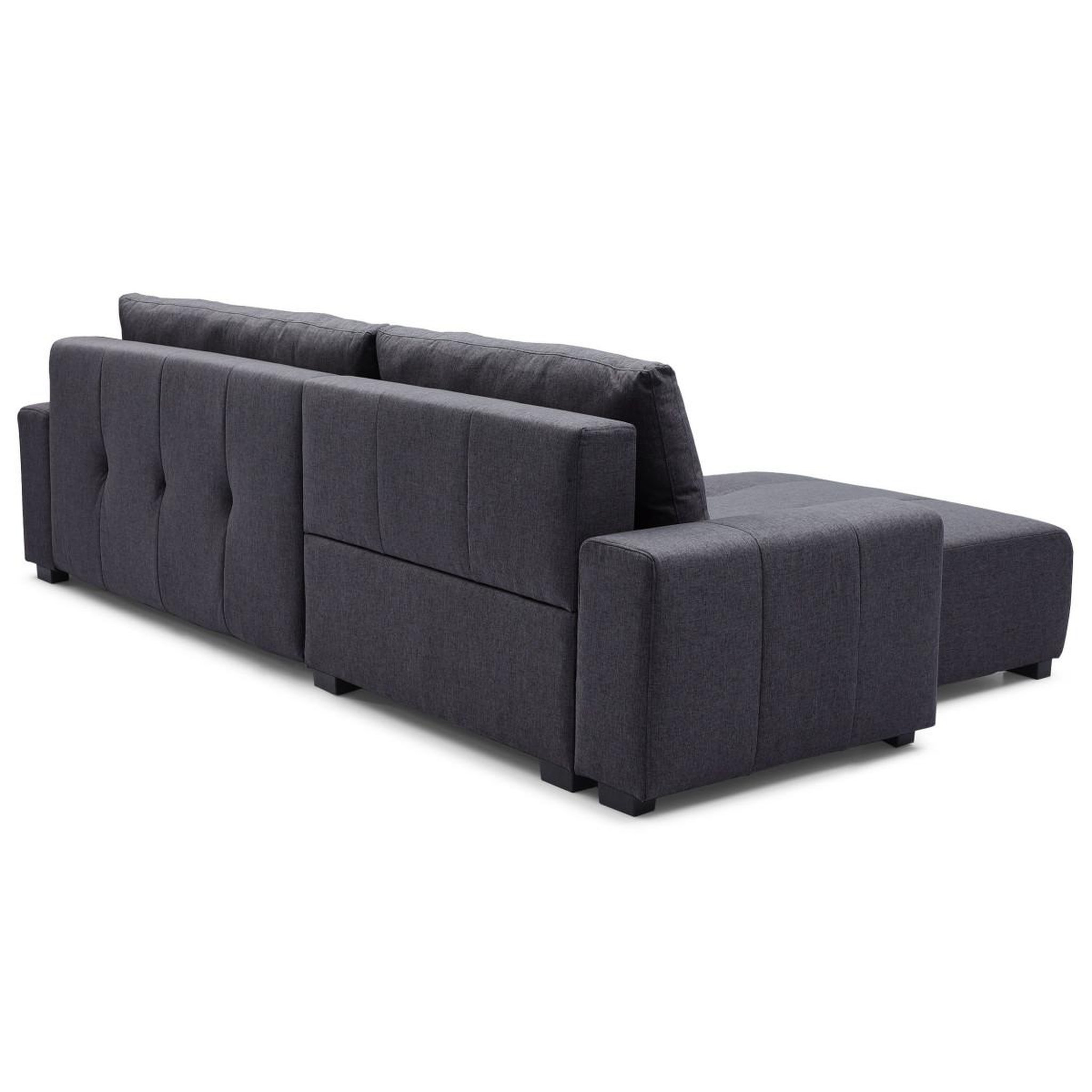 Voir la diapositive 5 : Paris Prix Canapé d'angle convertible  marcus  292cm noir