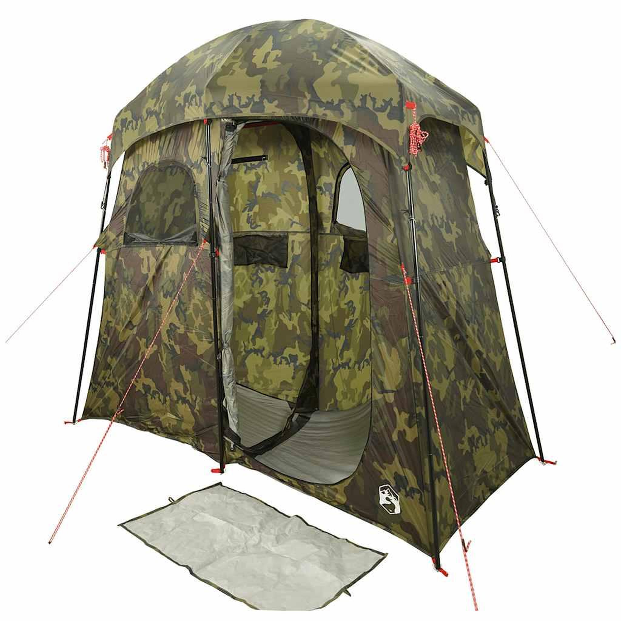 Voir la diapositive 4 : VIDAXL Tente de douche 2 personnes camouflage impermeable