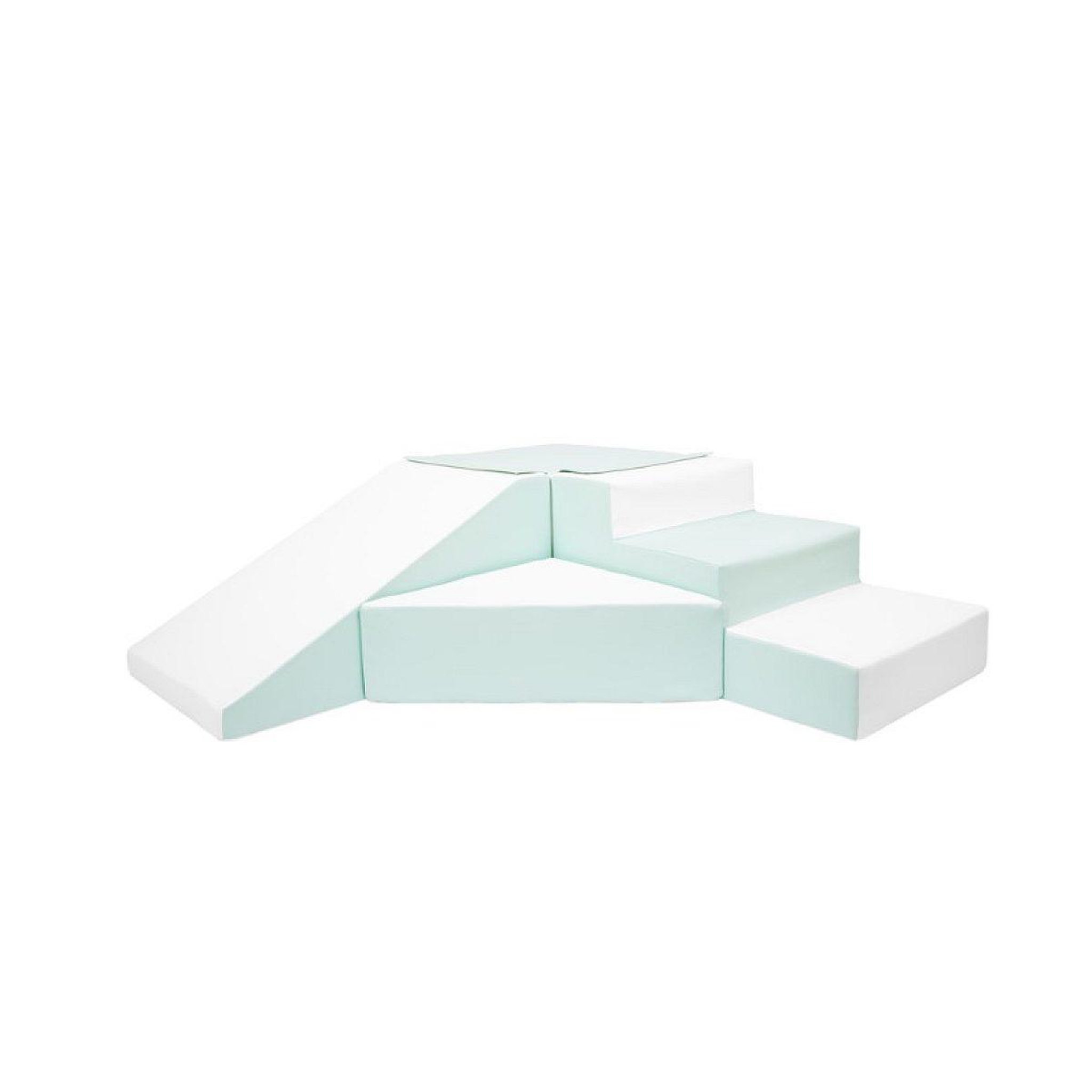 VELINDA Set de 4 blocs blanc menthe