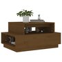 Voir la diapositive 4 : VIDAXL Table basse Marron miel 80x55x40,5 cm Bois massif de pin