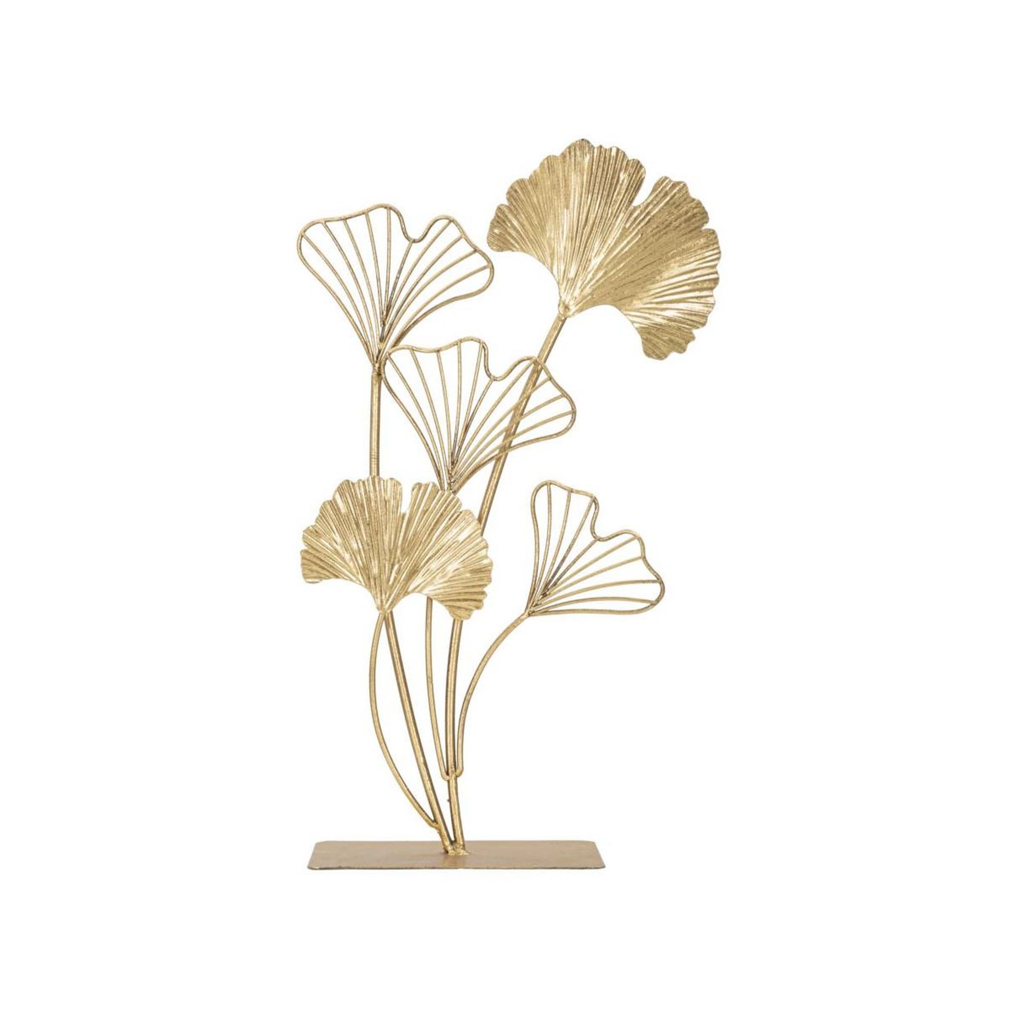 Paris Prix Objet déco en métal  petites feuilles  44cm or