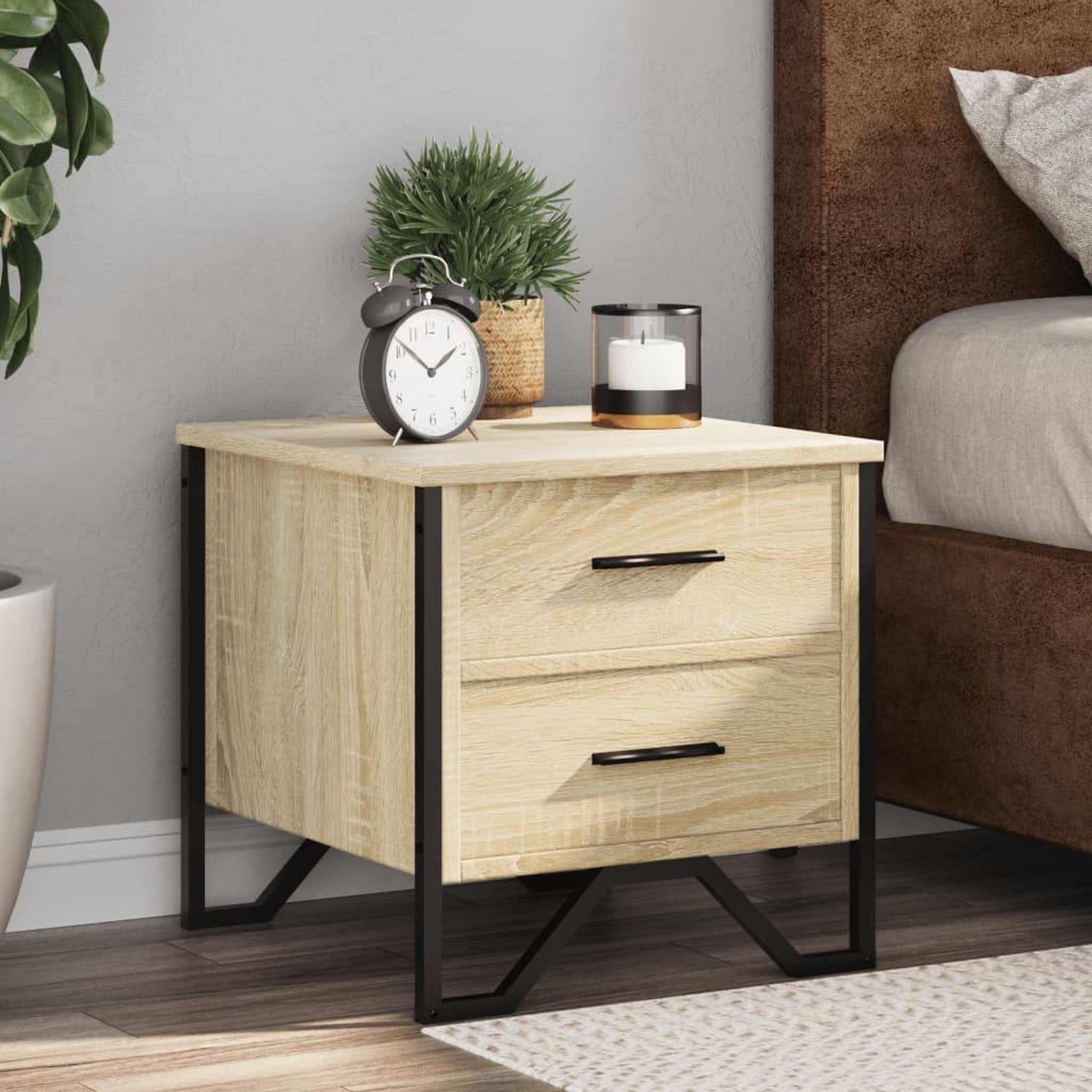 VIDAXL Table de chevet chene sonoma 40x41x40 cm bois d'ingenierie