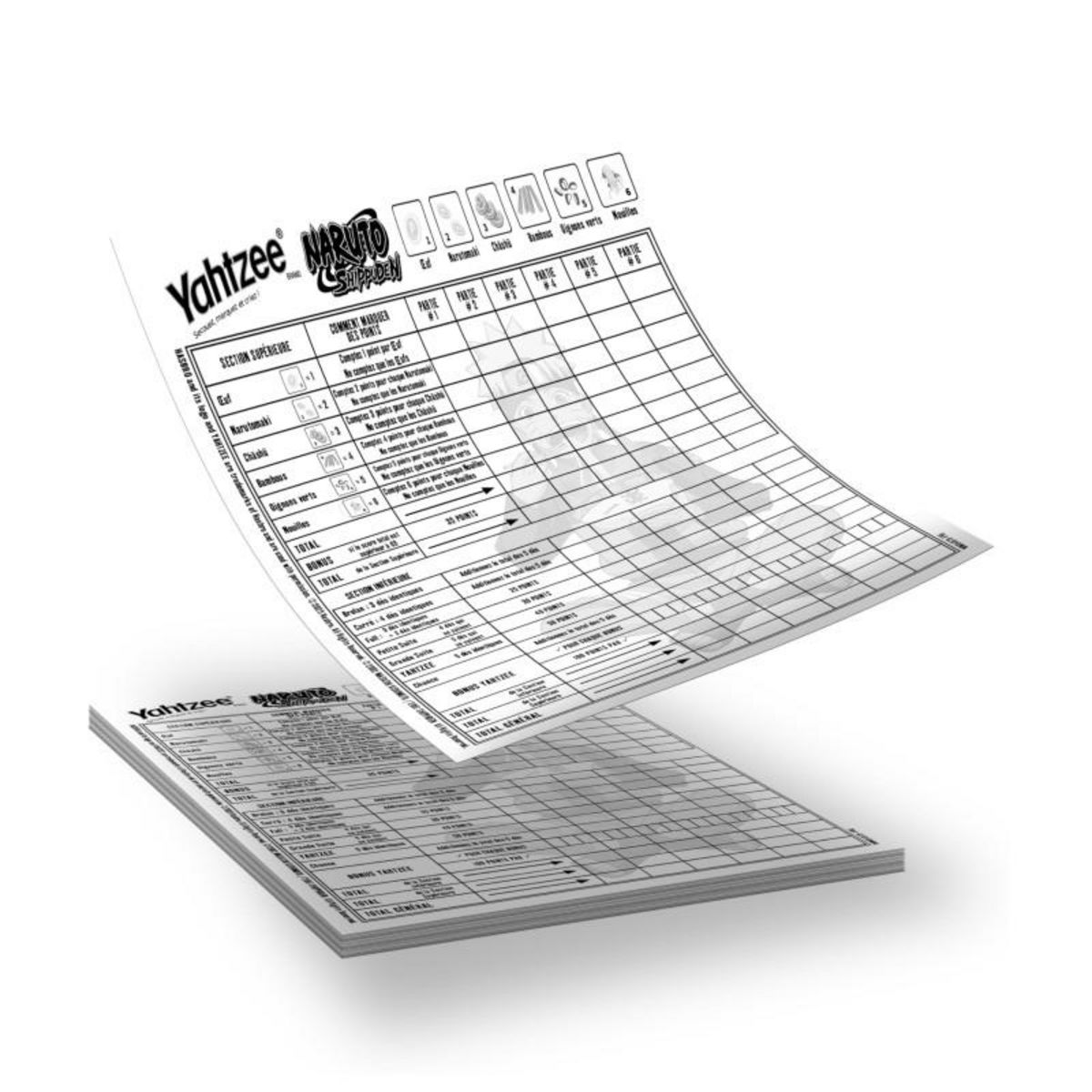 Winning Moves Jeu d'ambiance Winning Moves Yahtzee Naruto Shippuden