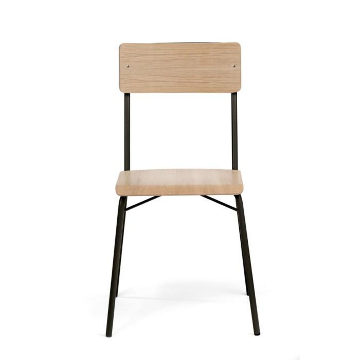 Paris Prix Lot de 2 Chaises Design  Ashburn  82cm Chêne