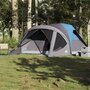 Voir la diapositive 3 : VIDAXL Tente familiale tunnel 6 personnes bleu impermeable