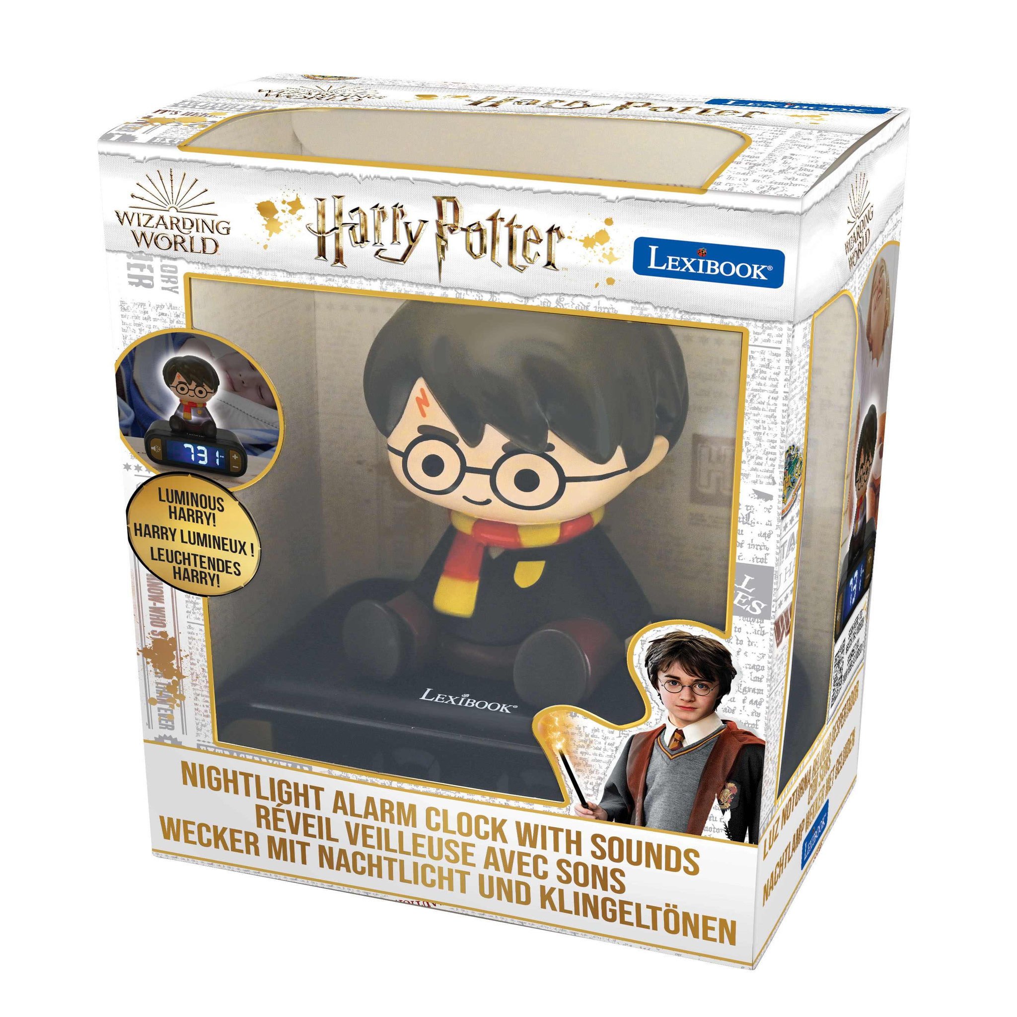 Voir la diapositive 5 : Lexibook Réveil avec veilleuse Harry Potter en 3D