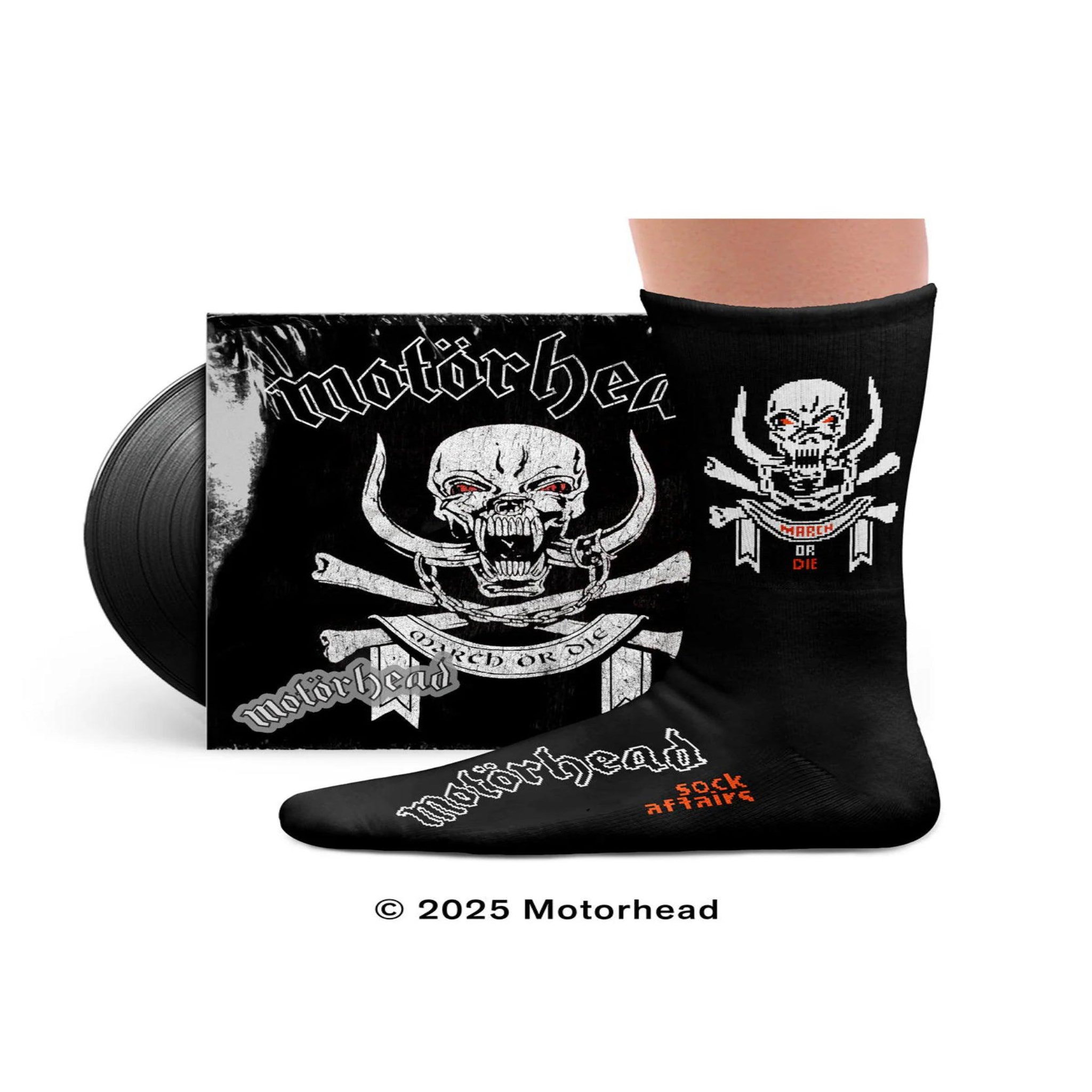 Voir la diapositive 3 : SOCK AFFAIRS Chaussettes sport motörhead, march or die