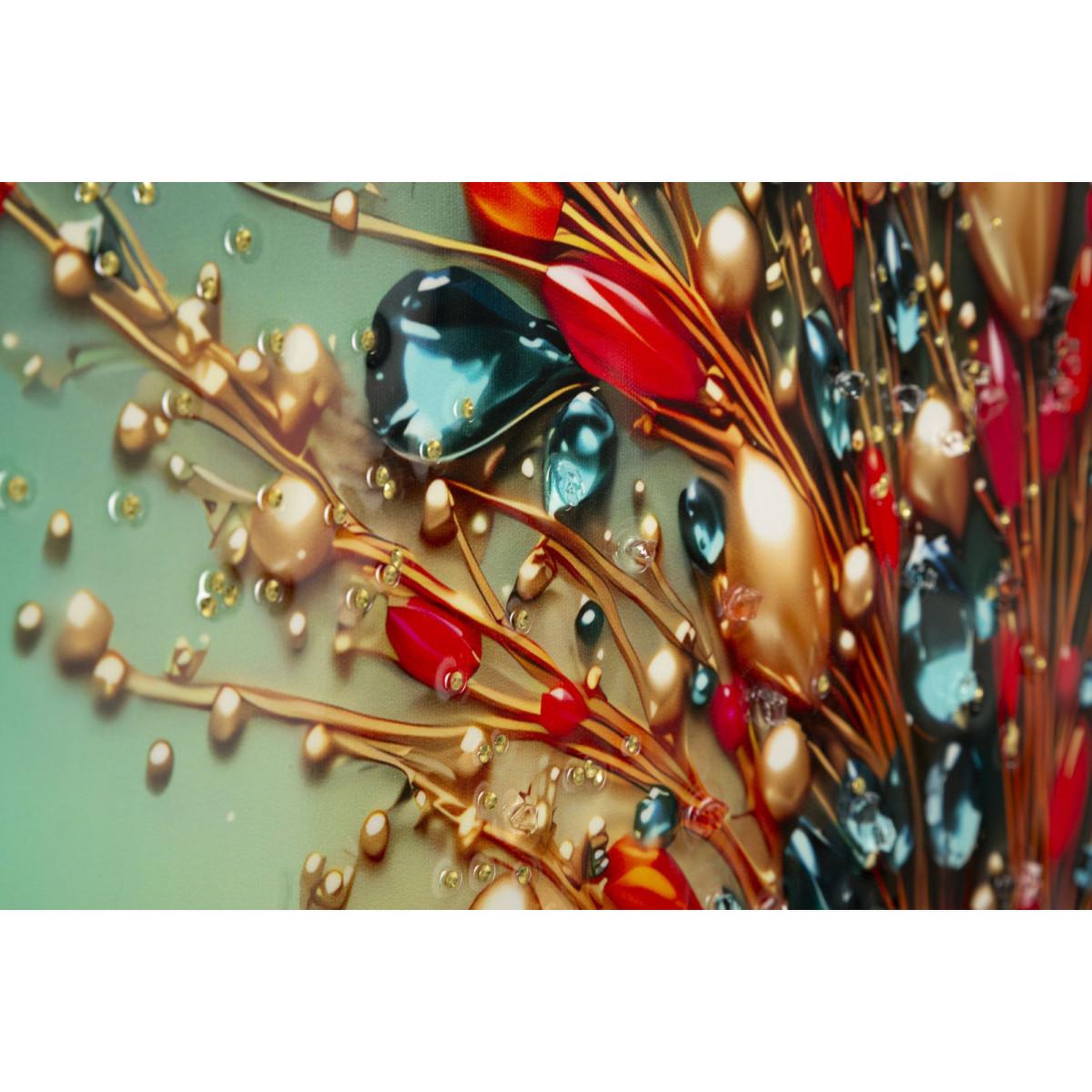 Voir la diapositive 4 : Paris Prix Tableau imprimé  butterfly ii  70x100cm multicolore