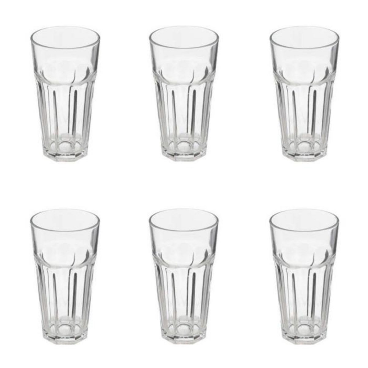 SECRET DE GOURMET Lot de 6 Verres  Mojito  47cl Transparent