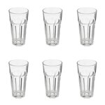 SECRET DE GOURMET Lot de 6 Verres  Mojito  47cl Transparent