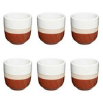 SECRET DE GOURMET Lot de 6 Tasses à Café  Sofia  14cl Terracotta