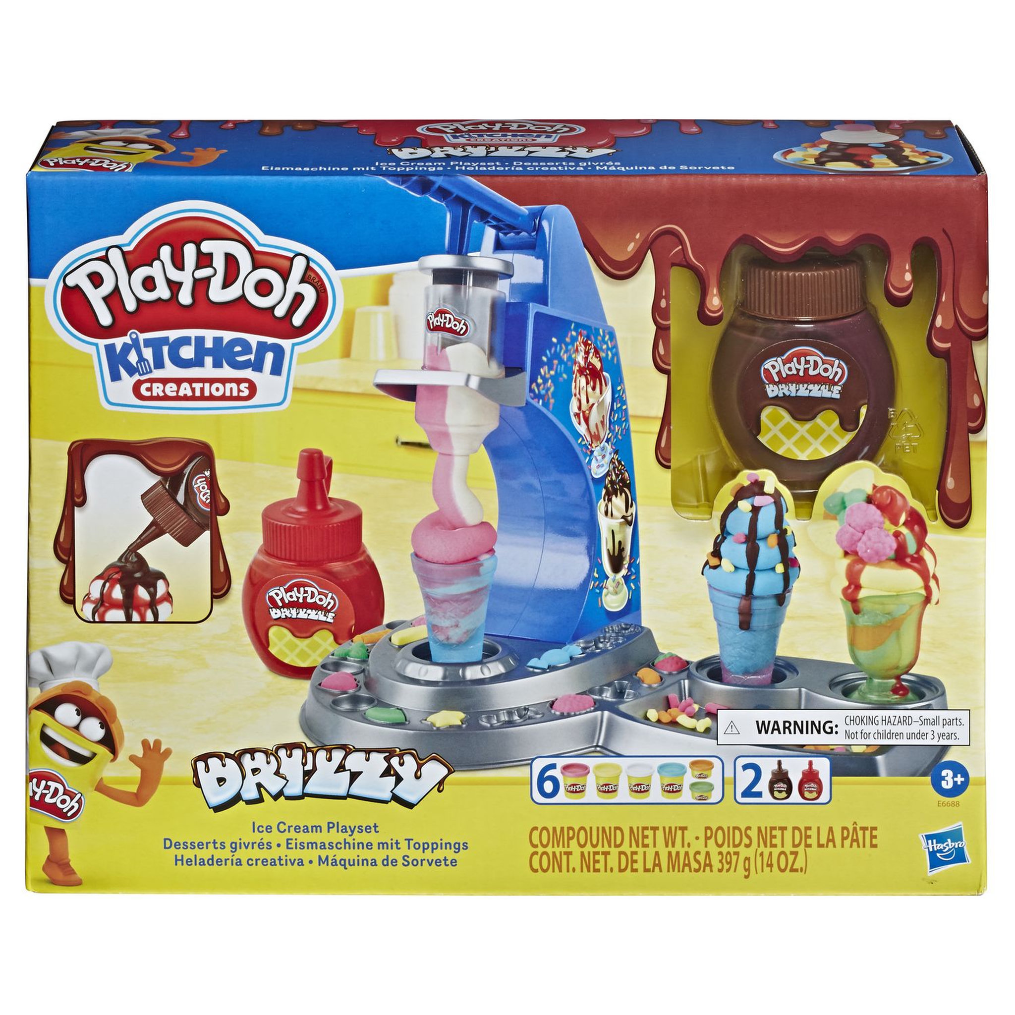 Voir la diapositive 2 : PLAY-DOH Pâte à modeler Kitchen Creations Drizzy - Desserts givrés