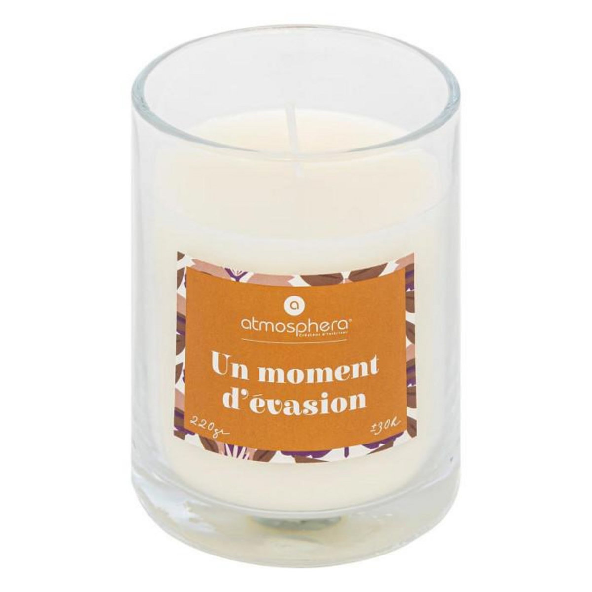 ATMOSPHERA Bougie Parfumée Avec Bijou  Mily  220g Vanille