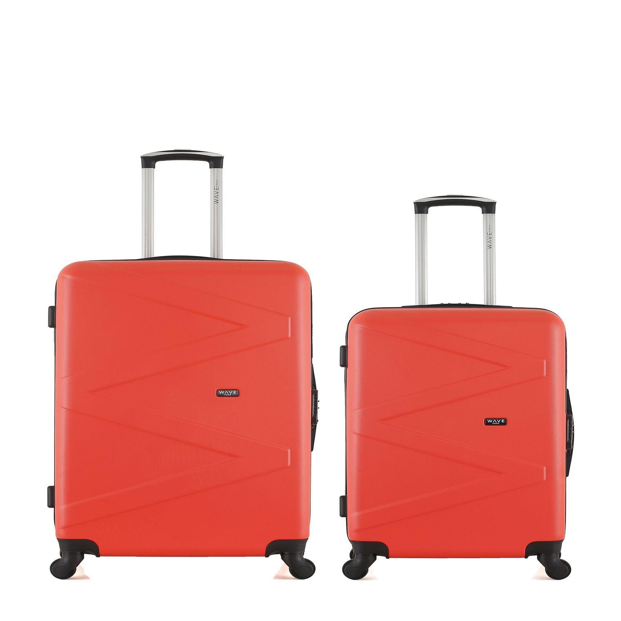 WAVE PARIS Wave paris - lot de 2 - valise grand format et valise weekend amazone. Coloris disponibles : Vert, Noir