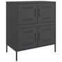 Voir la diapositive 2 : VIDAXL Buffet noir 68x39x79 cm acier