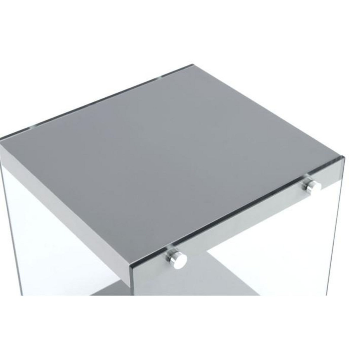 Paris Prix Table d'Appoint en Bois  Elementary  45cm Gris