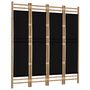 Voir la diapositive 3 : VIDAXL Cloison de separation pliante 4 panneaux 160 cm Bambou et toile