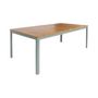 Voir la diapositive 3 : SWEEEK Table de jardin acacia avec coins arrondis, 10 chaises, 200 x 100 x 75 cm