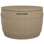 Voir la diapositive 5 : VIDAXL Boîte de rangement de jardin 3 en 1 marron clair polypropylene