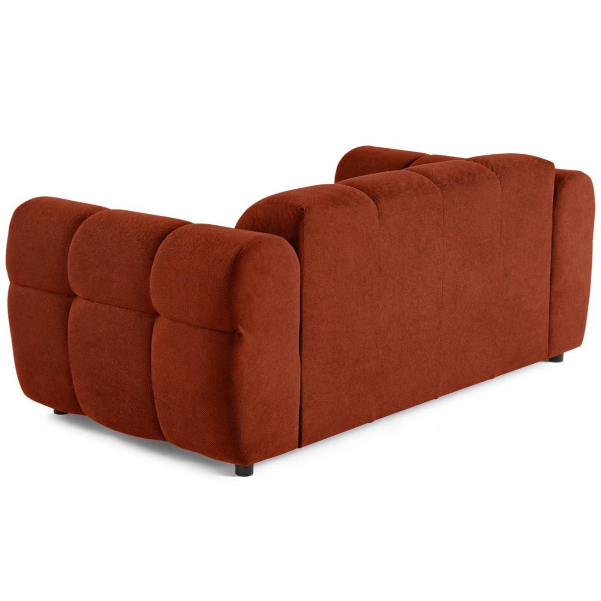 LISA DESIGN Ray - canapé droit 2 places en tissu texturé