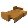 Voir la diapositive 3 : BEST MOBILIER Artemisa - canapé d'angle réversible 4 places - convertible avec coffre - en velours côtelé