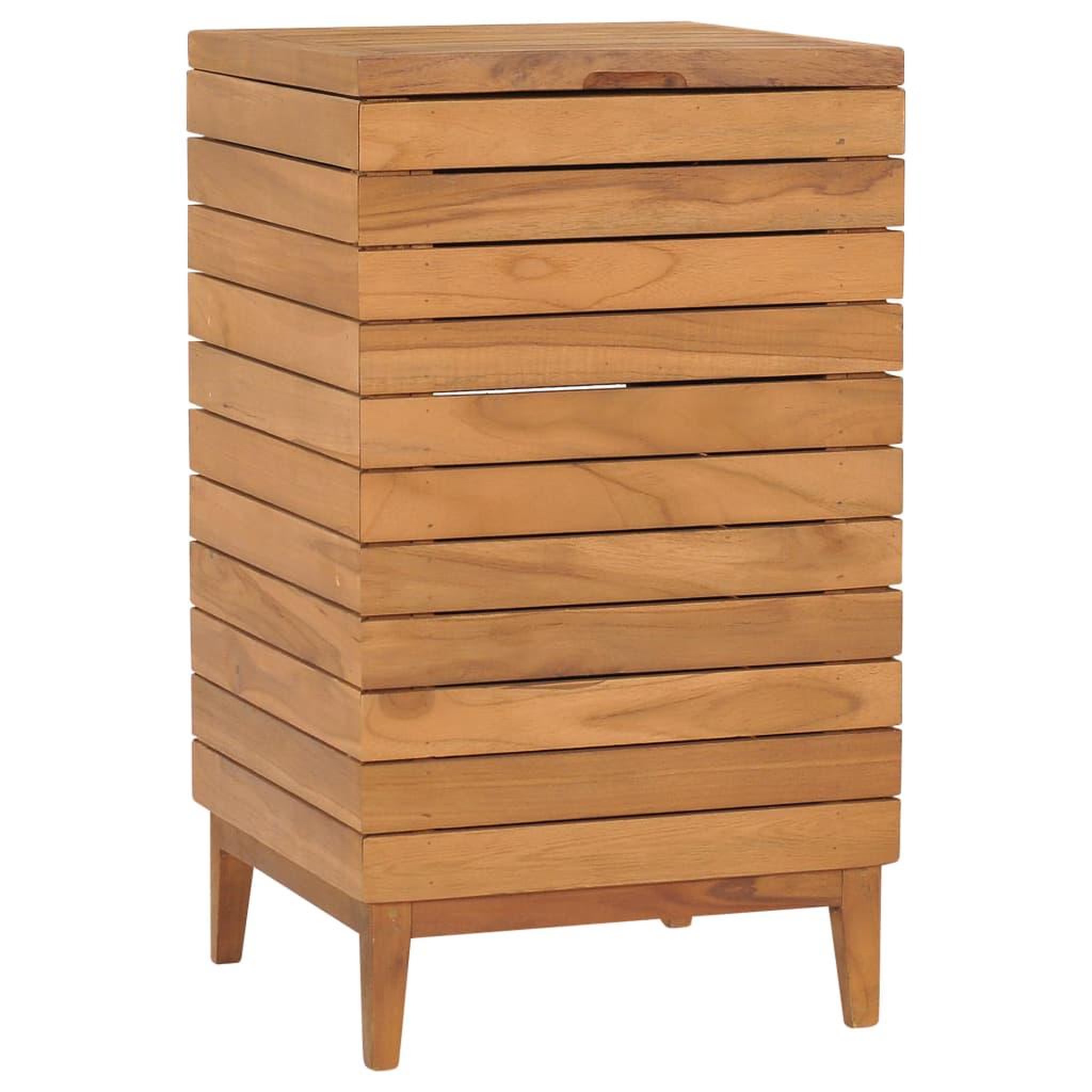 VIDAXL Panier a linge 40x40x70 cm bois de teck massif