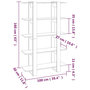 Voir la diapositive 6 : VIDAXL Bibliotheque/Cloison de separation Noir 100x30x160 cm