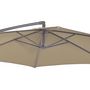 Voir la diapositive 5 : GARDENSTAR Parasol déporté rond D3xH2.45 m noisette (beige foncé) LEA