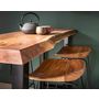Voir la diapositive 1 : LISA DESIGN Djoda - lot de 4 tabourets de bar - bois massif d'acacia