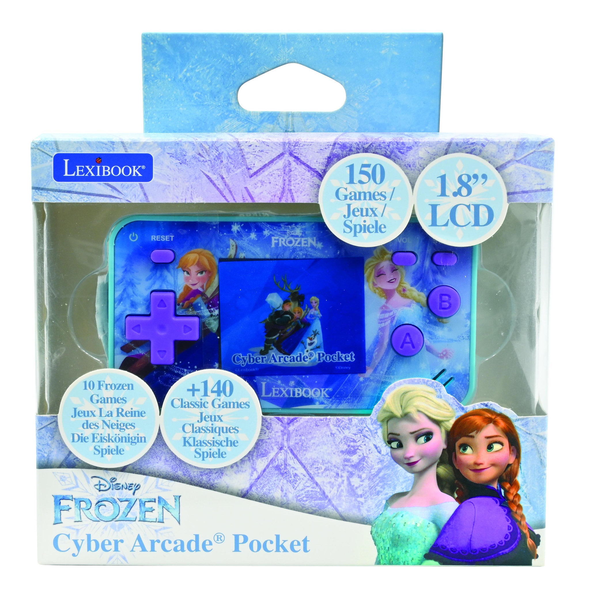 Voir la diapositive 4 : Lexibook Mini Console de jeux portable couleur La reine des neige Cyber Arcade Pocket