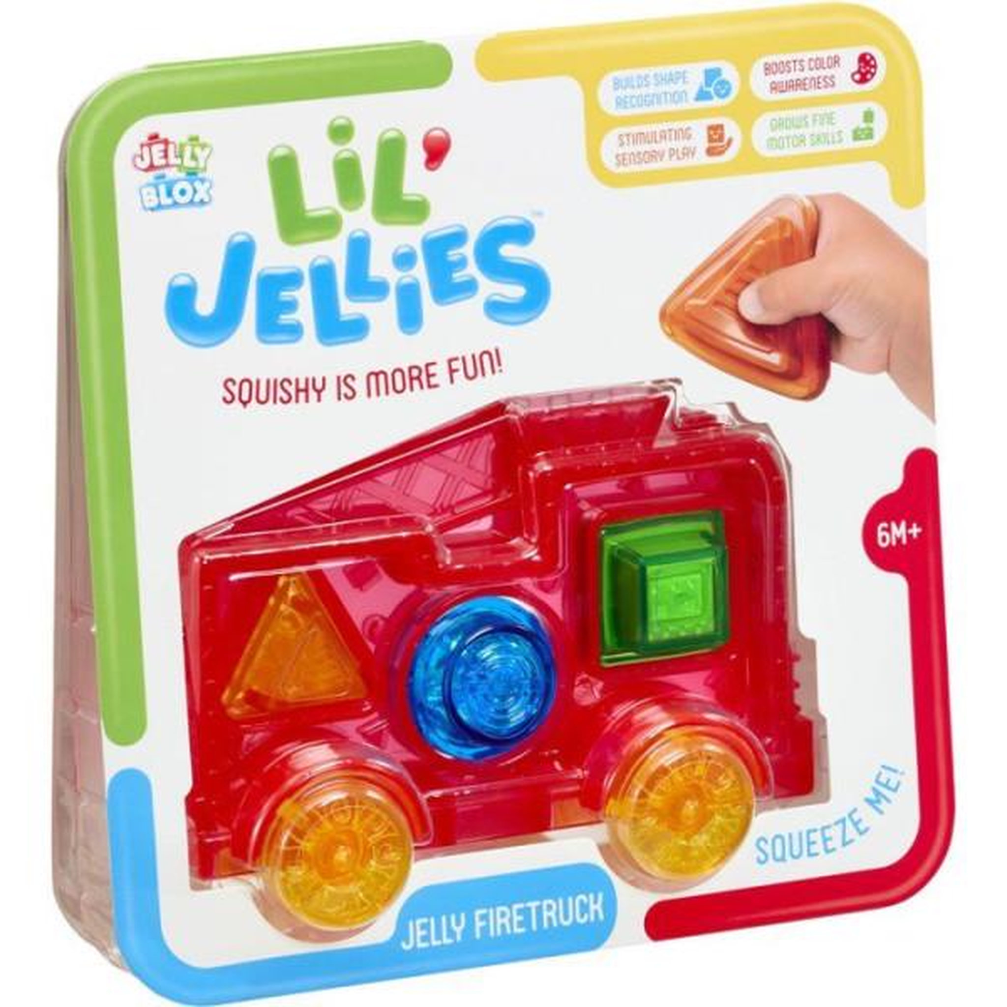 Voir la diapositive 2 : GOLIATH Lil' Jellies Jelly Fire Truck - blocs sensoriels - GOLIATH - camion souple - des 6 mois