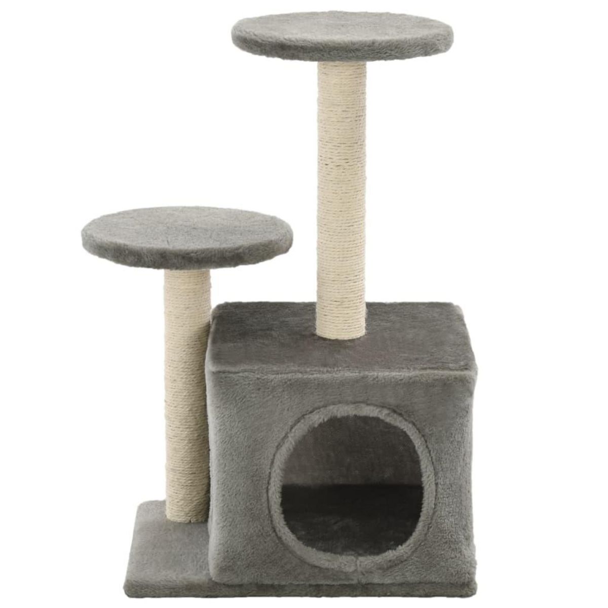VIDAXL Arbre a chat avec griffoirs en sisal 60 cm Gris