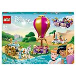 LEGO Disney Princess 43216 Le voyage enchanté des princesses, Jouet avec Mini-Poupées Cendrillon, Jasmine, Raiponce avec Cheval, Tapis volant