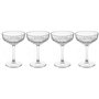 Voir la diapositive 1 : SECRET DE GOURMET Lot de 4 Coupes de Champagne  Timeless  25cl Transparent