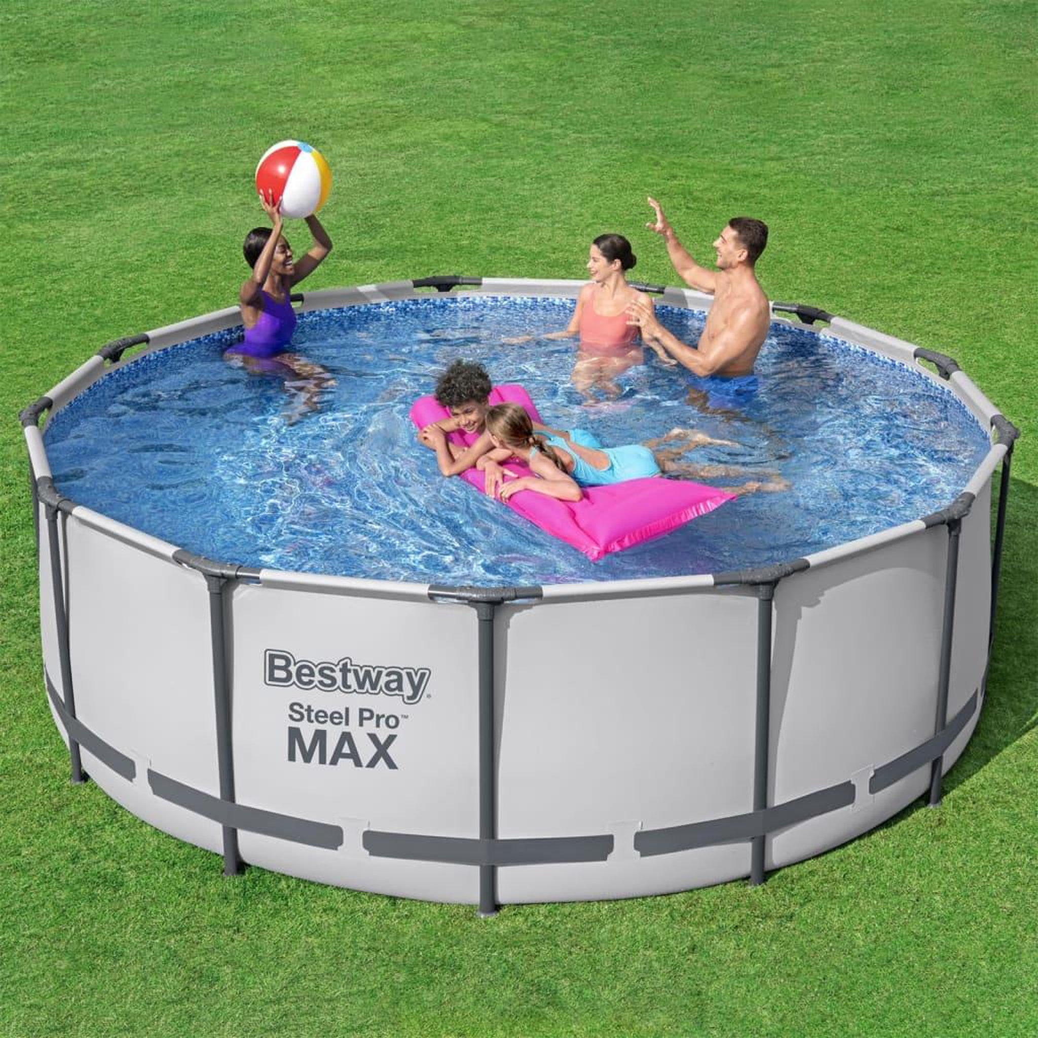Voir la diapositive 1 : BESTWAY Bestway Ensemble de piscine ronde Steel Pro MAX 396x122 cm