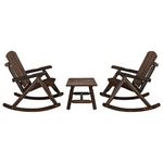 VIDAXL Ensemble de salon de jardin 3 pcs bois massif d'epicea
