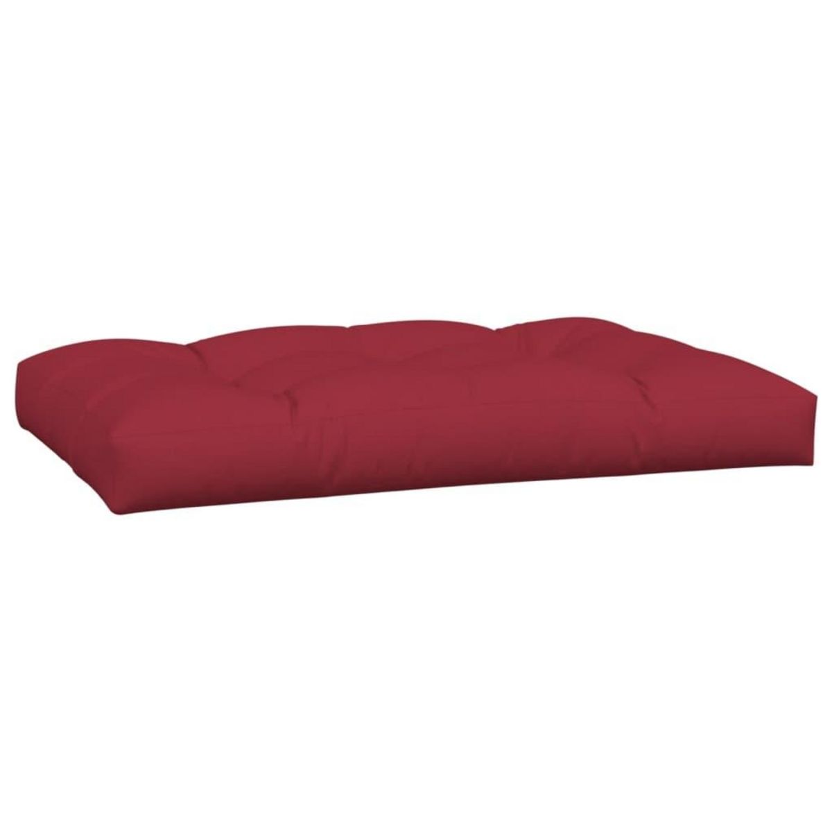 VIDAXL Coussins de palette lot de 5 rouge bordeaux tissu