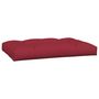 Voir la diapositive 5 : VIDAXL Coussins de palette lot de 5 rouge bordeaux tissu