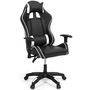 Voir la diapositive 1 : ID MARKET Fauteuil de gaming CARTER accoudoirs 2D pivotants, réglable hauteur noir et blanc
