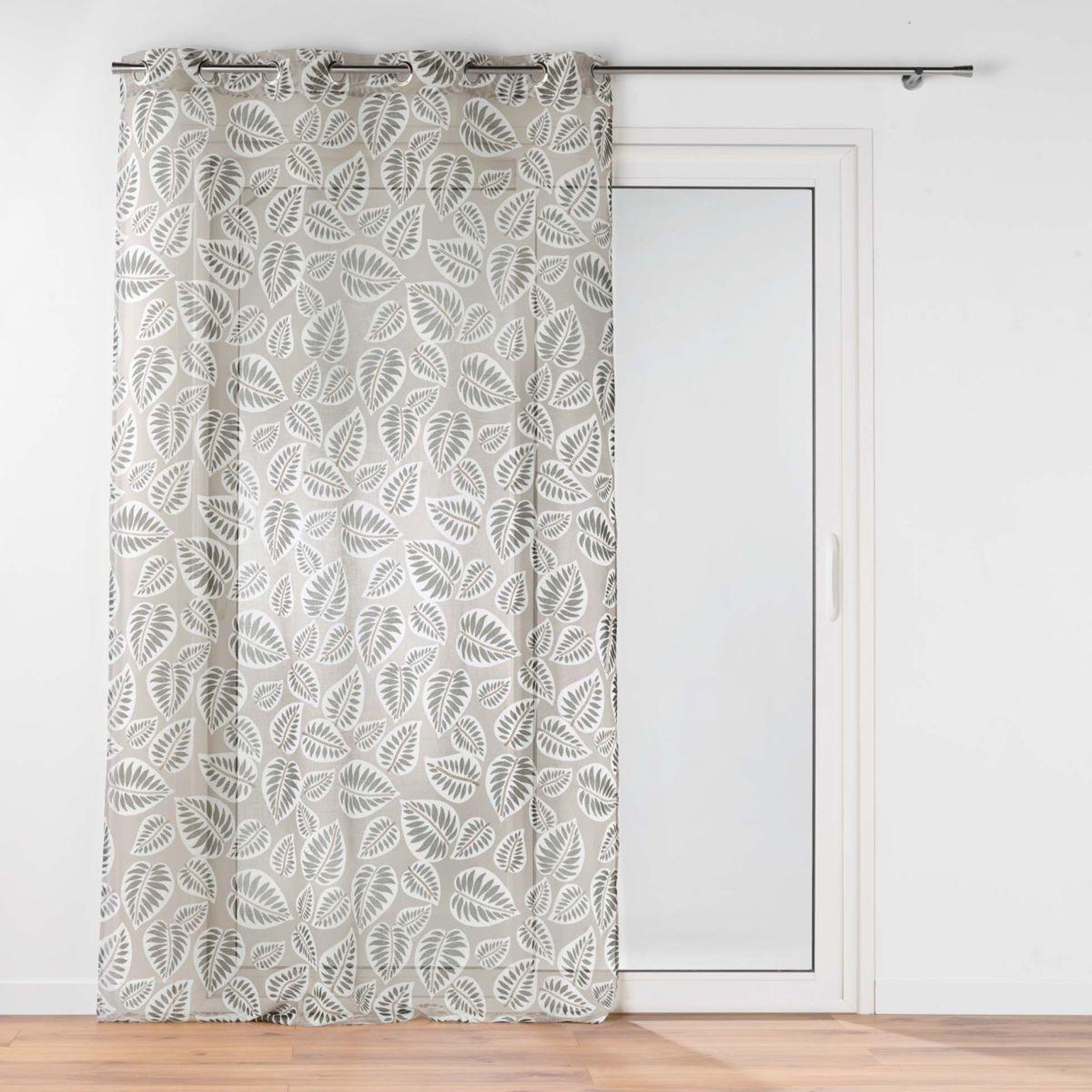 Douceur d'Intérieur Rideau voilage à œillets  alma  140x240cm noir