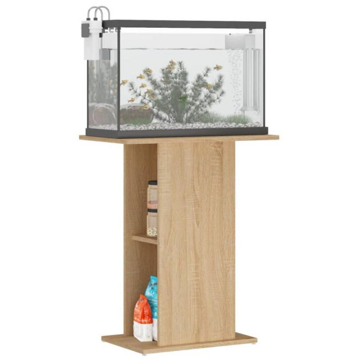 VIDAXL Support pour aquarium chêne sonoma 60,5x36x72,5 cm