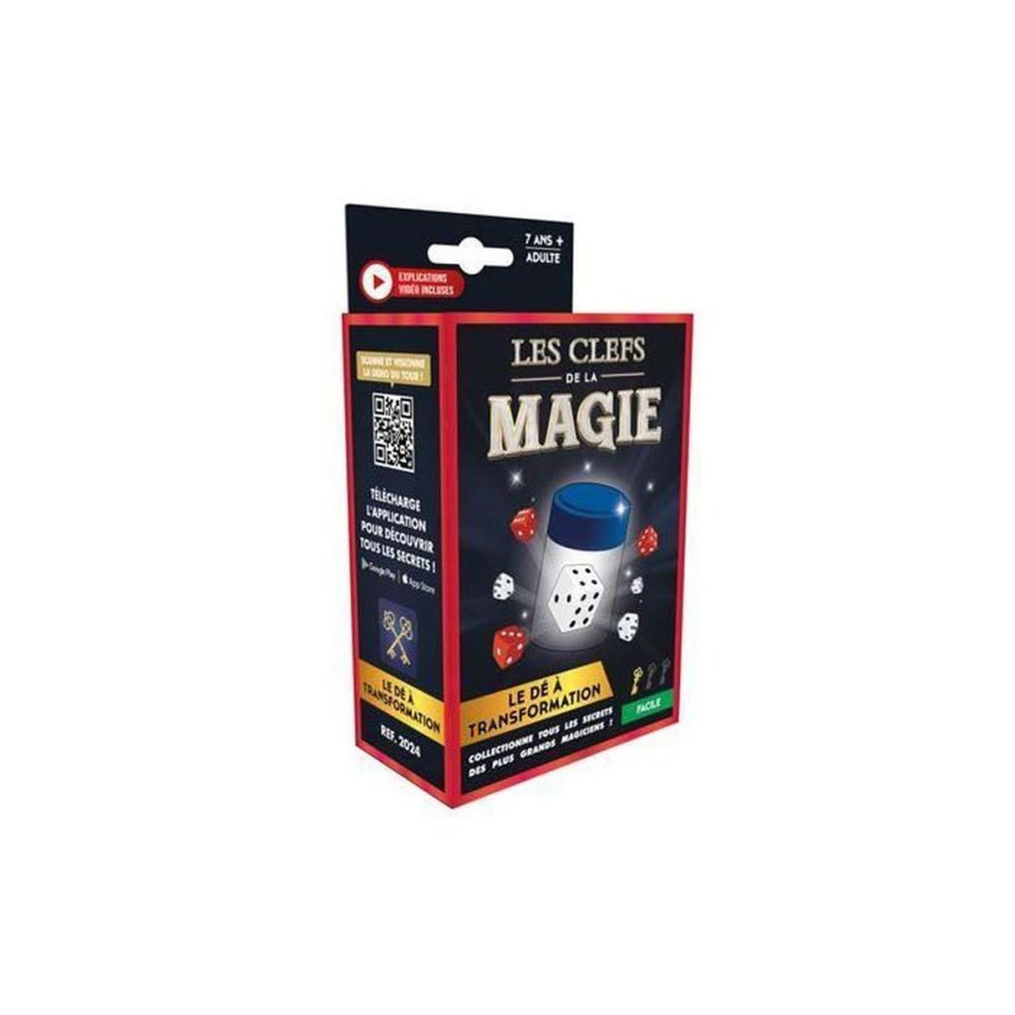 Jeu de dés de magie à transformation, 1 dé truqué et 8 petits dés