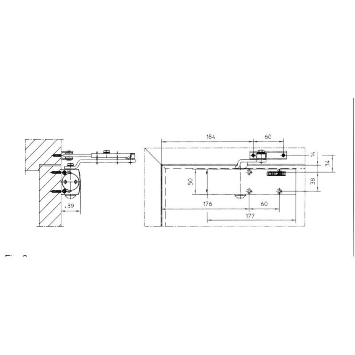 GEZE France Ferme porte série TS 1500 sans bras finition blanc GEZE 101 794