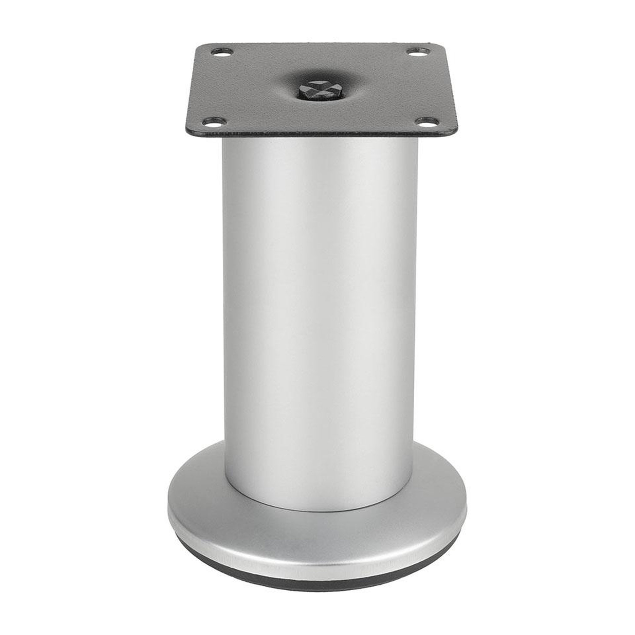 CENTRALE BRICO Pied de meuble fs001 100 mm réglable chrome mat