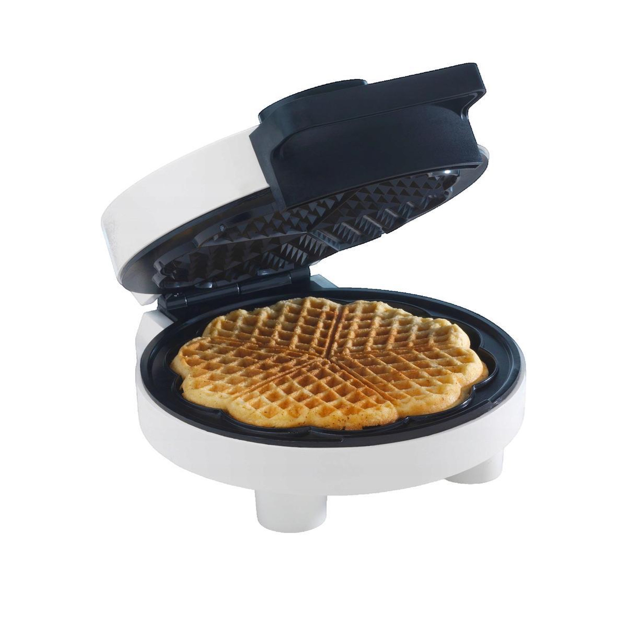Voir la diapositive 2 : TREBS Gaufrier Électrique Trebs 5 Gaufres en forme de cœur