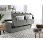 Voir la diapositive 4 : LISA DESIGN Ari - canapé 3 places convertible express couchage quotidien 140 cm matelas 12 cm en tissu