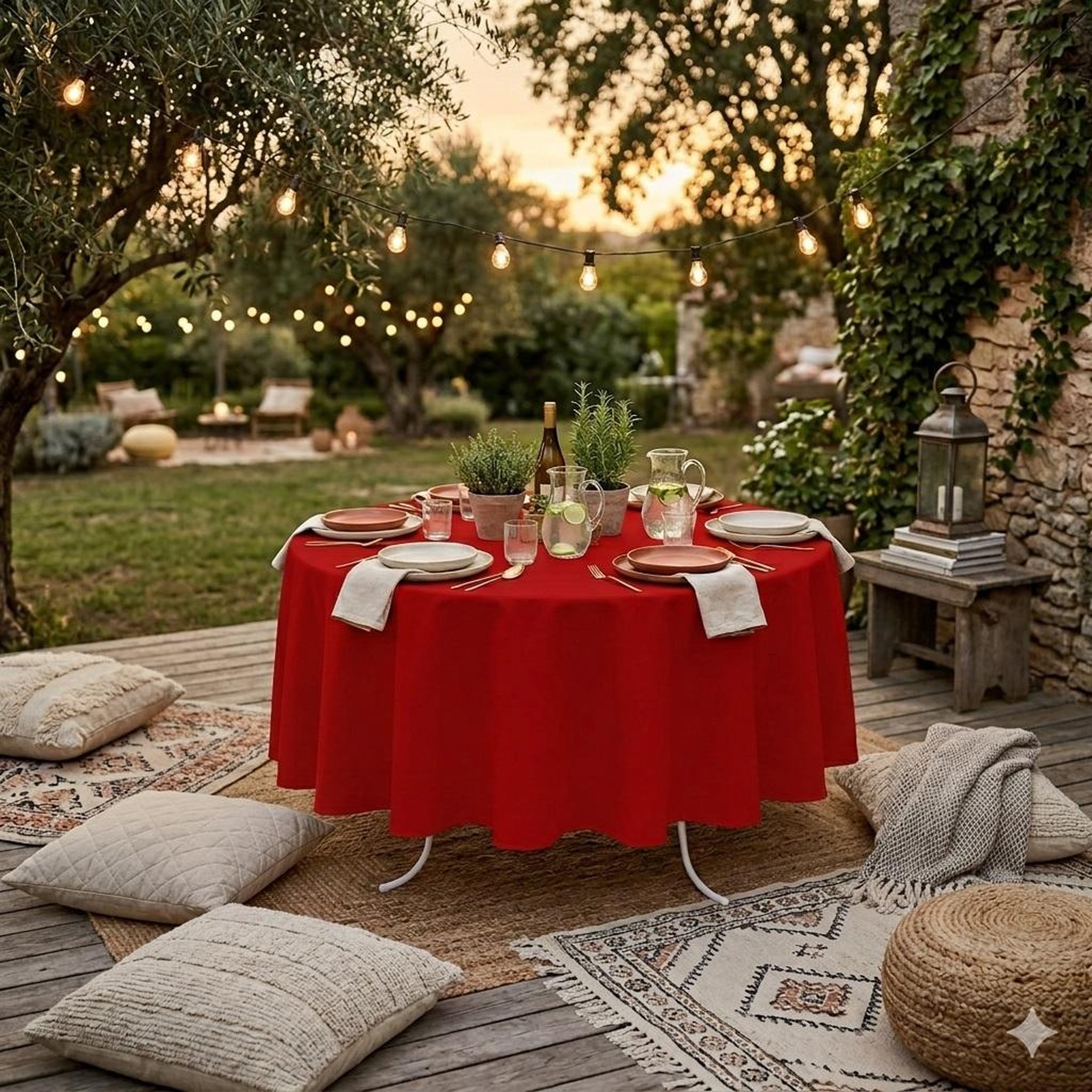 Voir la diapositive 3 : Eden Nappe ronde nelsonn design et moderne
